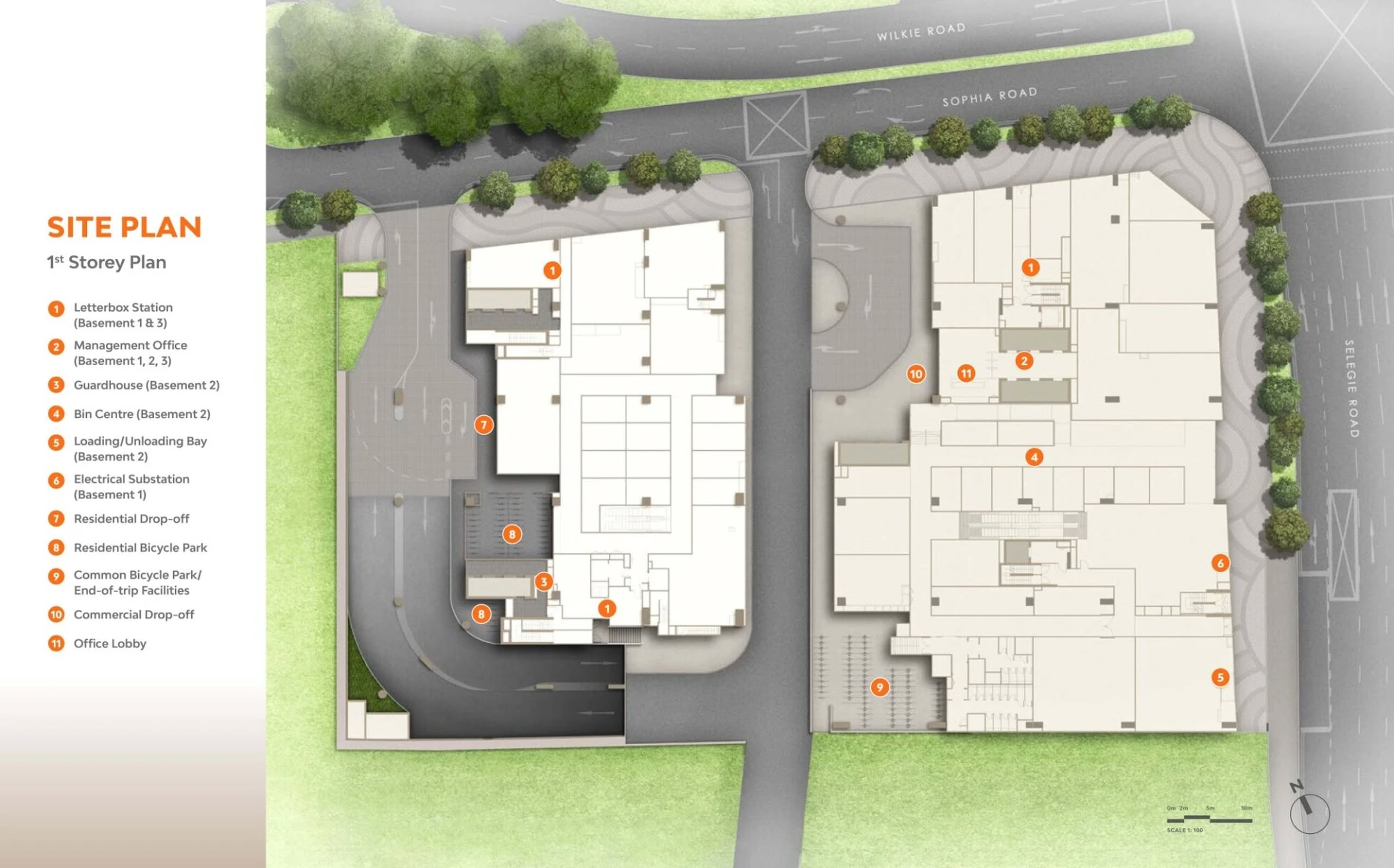 The Collective At One Sophia siteplan